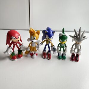 Sega Sonic the Hedgehog Action Figures 5 Inch LOT OF 5 Sonic Prime New Yoke City